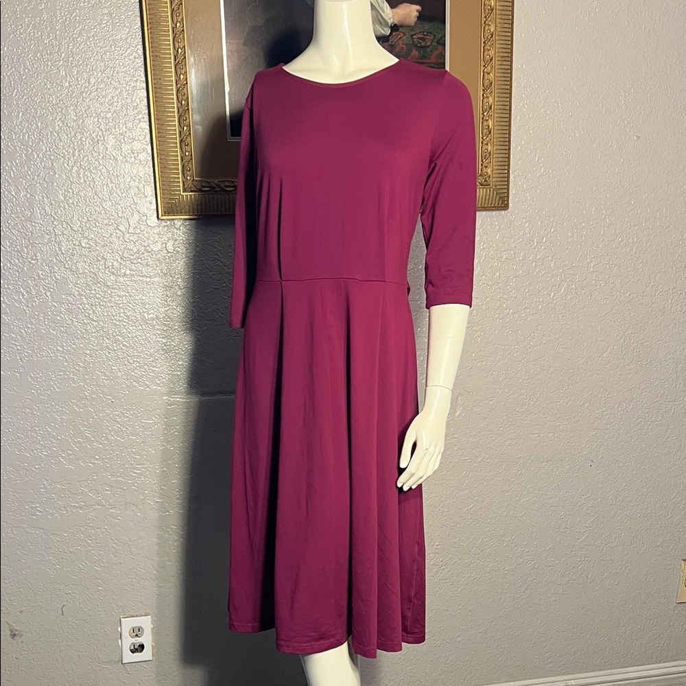 Elegant Purple Women's Dress